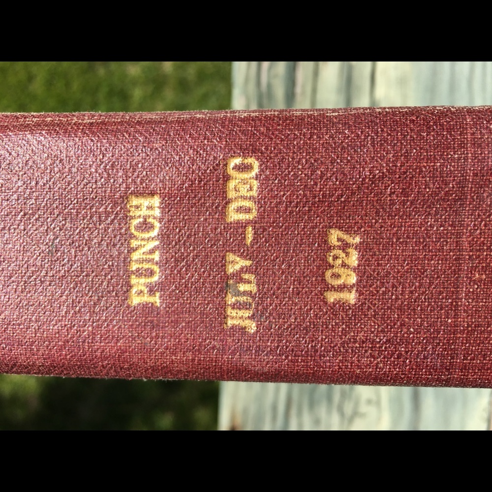 1927 Punch. UK book 1927 July-Dec CLXXIII